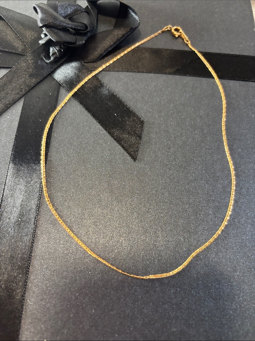 15” Vintage Sarah Coventry Gold tone Necklace marked SARAH